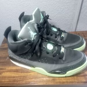 Air jordan OG Son Of Mars Black and Green High-Top Sneakers Green Glow